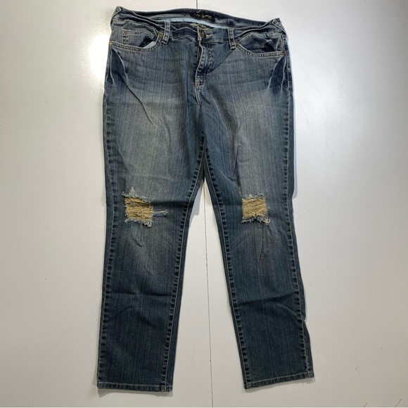 Baby Phat Vintage Y2K Retro Embroidered Pocket &Button Distressed Cotton Jean 13 - Picture 3 of 14